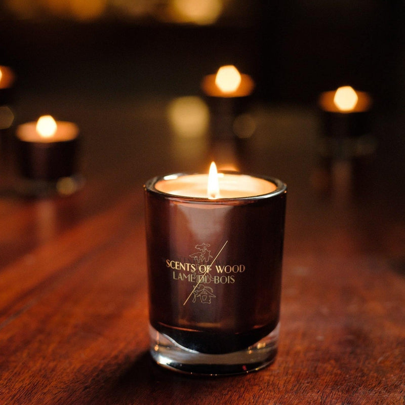 Ebony in Oak Candle